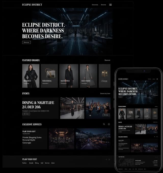 Concept design – Dark & modern style